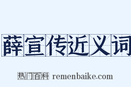 薛宣传近义词是什么意思的图片
